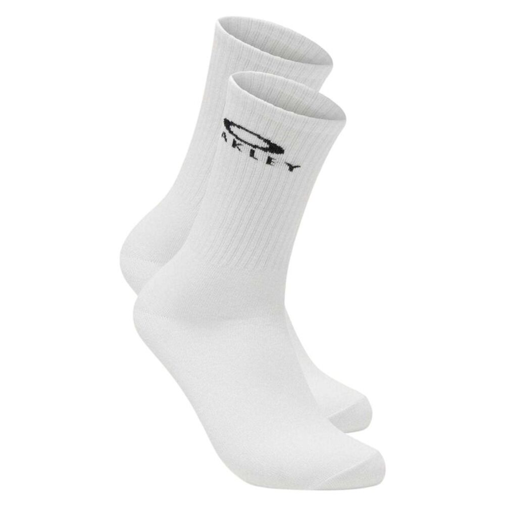 Oakley Mens Ellipse Crew Socks (Pack of 3) / White